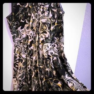 Multi color Vera Wang button up dress